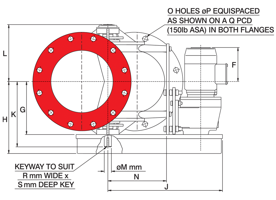 Offset Airlock Valve Circular Inlet